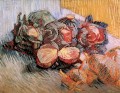 赤キャベツと玉ねぎのある静物画 フィンセント・ファン・ゴッホ